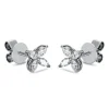 Ohrstecker aus 750 Weißgold 8 Diamanten Navette-Schliff 0,49ct TW-VSI 6,3x6,3mm