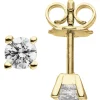 Ohrstecker 585 Gold Gelbgold mit 2 Brillanten 0,5 Ct 4,4mm Ohrringe