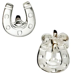 Ohrstecker Hufeisen für Kinder, Stecker Ohrschmuck, 925 Echt Silber
