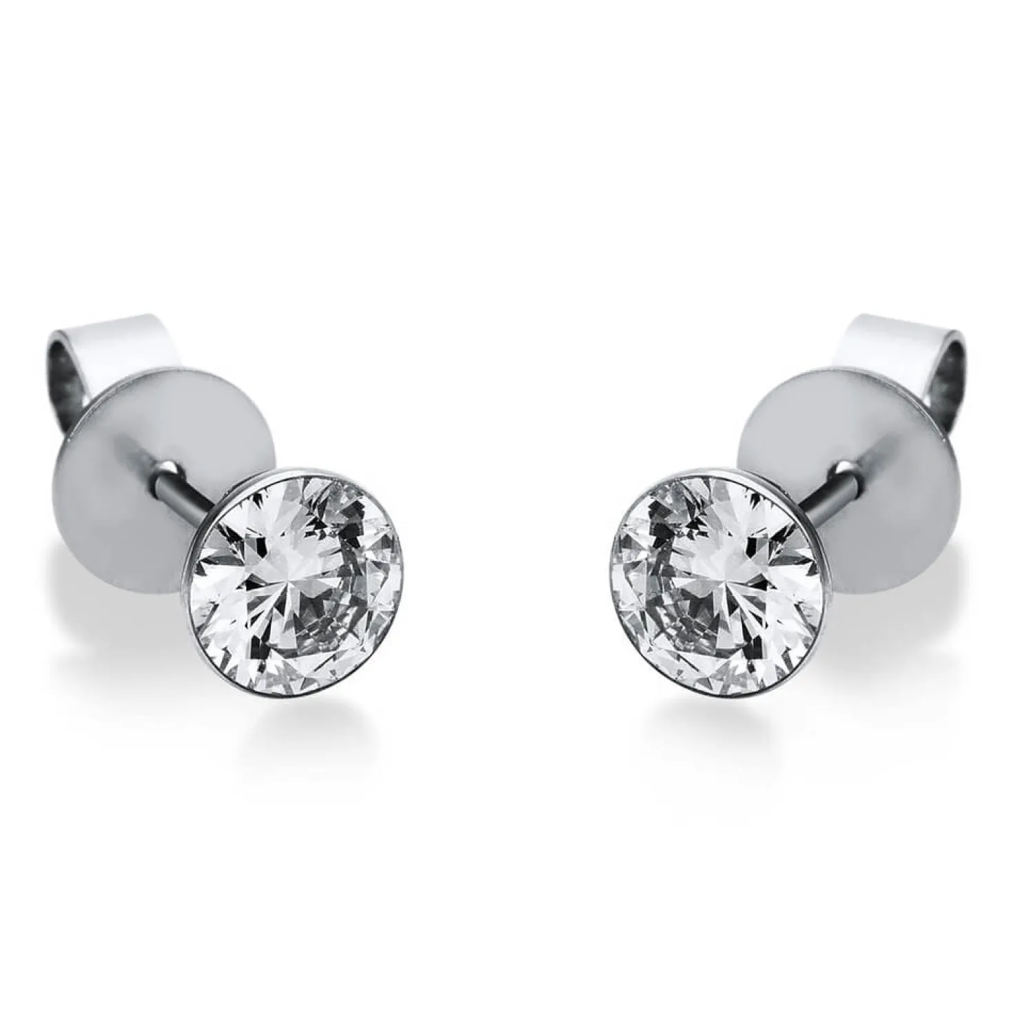 Ohrstecker Ohrringe aus 950 Platin mit 2 Diamanten Brillanten 1,00 Ct. Zarge
