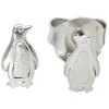 Ohrstecker Ohrringe Stecker Pinguin 925 Silber glänzend teilmatt Kinder