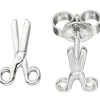Ohrstecker Schere Ohrringe Silberohrringe Ohrschmuck aus 925 Silber rhodiniert