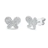 Ohrstecker Schmetterling aus 750 Weißgold 112 Brillanten 0,28ct TW-SI 8x10,6mm