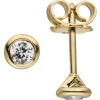 Ohrstecker Solitär Ohrringe mit 2 Diamanten 0.24Ct 585 Gold Gelbgold