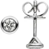 Ohrstecker Solitär Ohrringe mit 2 Diamanten 0.24Ct 585 Gold Weißgold