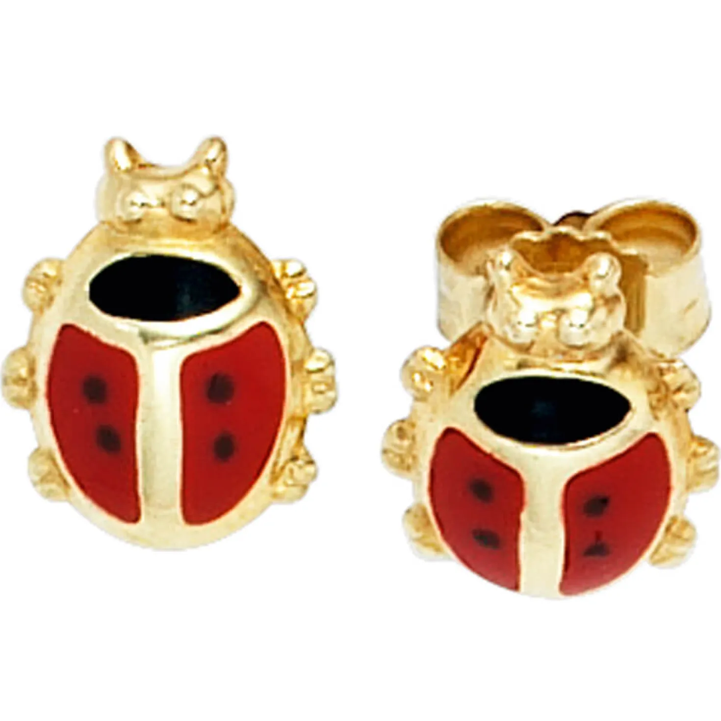 Ohrstecker Stecker Ohrringe Marienkäfer 333 Gold Gelbgold Ohrschmuck