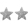 Ohrstecker Stern Sterne 925 Silber mit 68 weißen Zirkonia Ohrringe Ohrschmuck