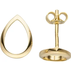 Ohrstecker Tropfen 11,5x8,4mm 333 Gold Gelbgold Ohrringe Ohrschmuck glänzend