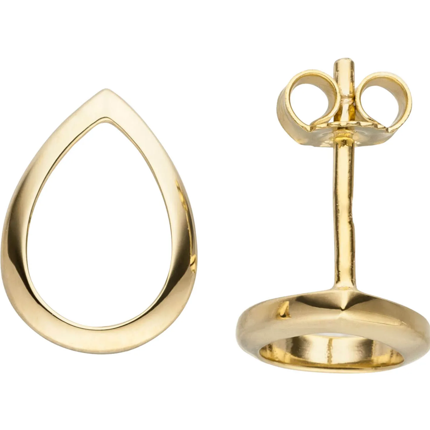 Ohrstecker Tropfen 11,5x8,4mm 333 Gold Gelbgold Ohrringe Ohrschmuck glänzend