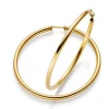 Paar Creolen Creole 52x3mm, Ohrringe Ohrschmuck, 585 Gold Gelbgold, rund