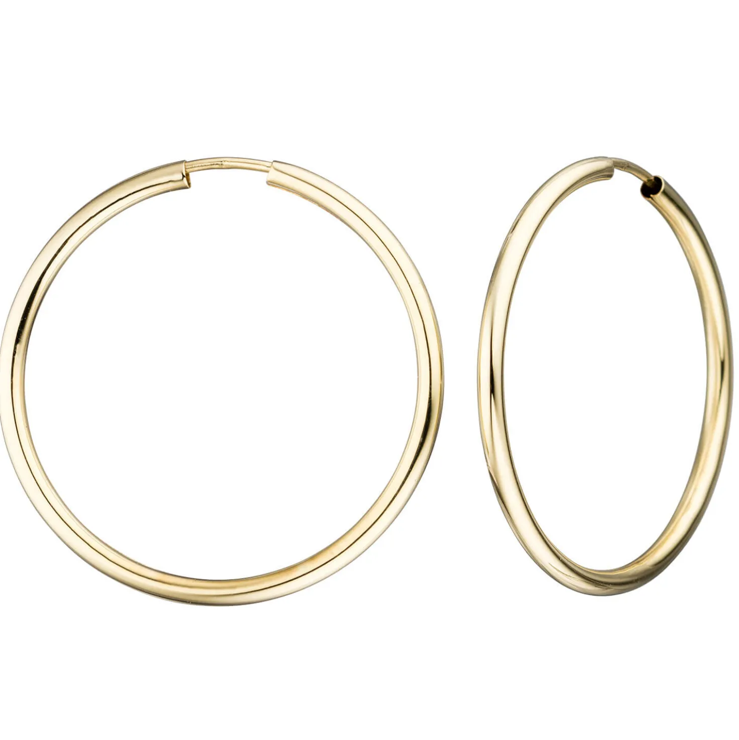 Paar Creolen 28,6x1,7mm aus 333 Gold Gelbgold Ohrringe rund glänzend Damen