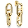 Paar Ohrhänger Steg-Anker Ohrringe 33x10,5mm aus 585 Gold Gelbgold beweglich