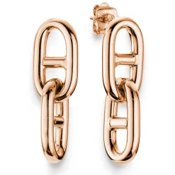 Paar Ohrhänger Steg-Anker Ohrringe 33x10,5mm aus 585 Gold Rotgold beweglich