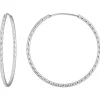 Paar Ohrringe Creolen rund diamantiert Ohrschmuck aus 925 Silber 38,7x1,8mm