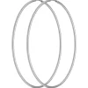 Paar Ohrringe Creolen rund groß Ohrschmuck aus 925 Silber rhodiniert 62x1,5mm