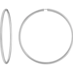 Paar Ohrringe Creolen rund groß XL Ohrschmuck aus 925 Silber 70x3mm