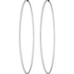 Paar Ohrringe Creolen rund groß XXL Ohrschmuck aus 925 Silber 79x2mm