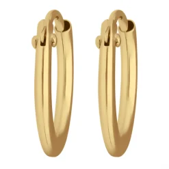 Paar Ohrringe Creolen rund klein & fein aus 333 Gold Gelbgold 11x1,3mm