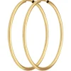 Paar Ohrringe Creolen rund schlicht Ohrschmuck aus 585 Gold Gelbgold 39x2mm