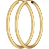 Paar Ohrringe Creolen rund schlicht Ohrschmuck aus 333 Gold Gelbgold 37,7x2,5mm