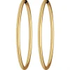 Paar Ohrringe Creolen rund schlicht Ohrschmuck aus 333 Gold Gelbgold 48x2,5mm