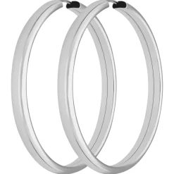 Paar Ohrringe Creolen schlicht Ohrschmuck aus 925 Silber 39x3,9mm