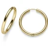 Paar Ohrringe Creolen 30x3mm aus 585 Gold Gelbgold rund glänzend