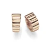 Paar Ohrringe Creolen 15x7,5mm aus 585 Gold Rotgold Ohrschmuck gerippt