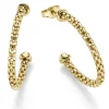Paar Ohrringe Creolen 30x3mm Halbcreolen aus 585 Gold Gelbgold Ohrschmuck