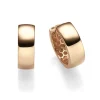 Paar Ohrringe Creolen 5x14,5mm Ohrschmuck aus 585 Gold Rotgold glänzend flach