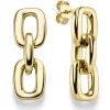 Paar Ohrringe Ohrhänger 27x9,3mm Ohrschmuck aus 585 Gold Gelbgold glänzend