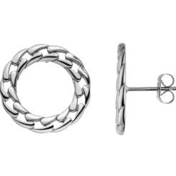 Paar Ohrringe Ohrstecker Kreise aus Edelstahl Ø 20mm Ohrschmuck