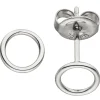 Paar Ohrstecker Kreise aus Edelstahl Ø6,9mm Ohrringe Ohrschmuck schlicht