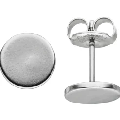 Paar Ohrstecker 8mm Ohrringe Studs Ohrschmuck aus Edelstahl rund flach Unisex
