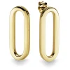 Paar Ohrstecker Ohrringe 32x12,5mm Oval aus 585 Gold Gelbgold glänzend flach