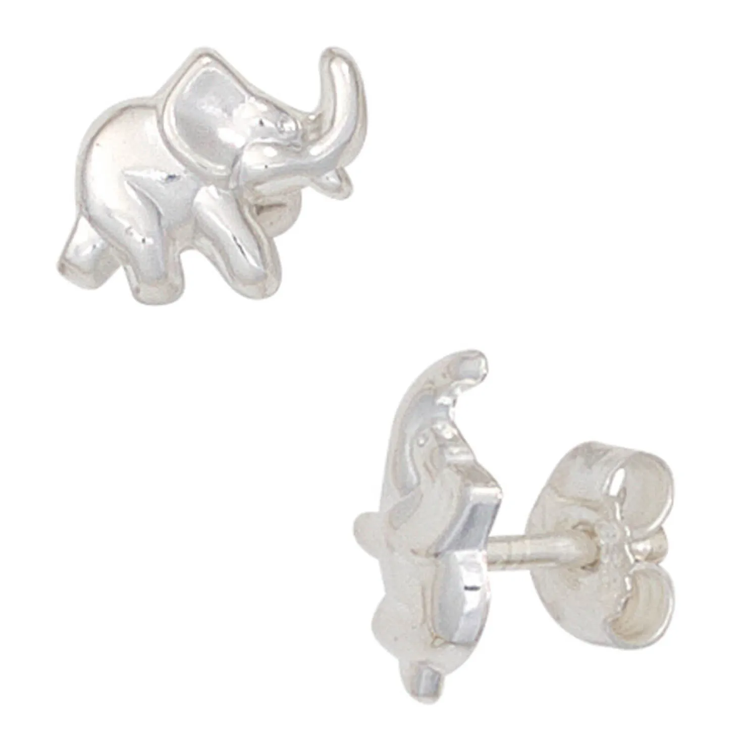 Paar Ohrstecker Stecker Elefant Elefantchen 925 Silber, Kinder