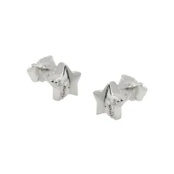 Paar Ohrstecker Stecker Ohrschmuck Sterne Sternchen mit 5 Spitzen, 925 Silber