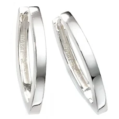 Paar Silbercreolen Creolen 2,7x28,6mm Creole aus 925 Silber oval spitzoval Damen
