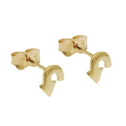 Paar Stecker Ohrstecker Wendepfeil Ohrringe Ohrschmuck, 375 Gold Gelbgold