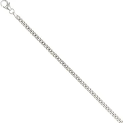 2,5 Panzerkette Silberkette Kette Collier, 925 Silber, 50cm, Unisex