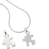 Partneranhänger Anhänger 14,4x18,7mm 925 Echt Silber teilmattiert Unisex