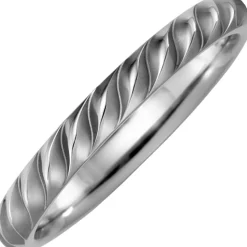 Partner-Ring Fingerring aus Titan teilmattiert Titanring Fingerschmuck Unisex