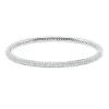 Pavé Armreif aus 750 Gold Weißgold 135 Brillanten 1,93ct TW-VSI 47x57mm