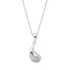 Pavé Collier aus 585 Gold Weißgold 32 Brillanten 0,17ct TW-SI L:47cm