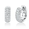 Pavé Creolen aus 750 Gold Weißgold 54 Brillanten 0,8ct TW-SI 12,5x4,2mm
