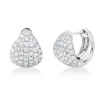 Pavé Creolen aus 585 Gold Weißgold 84 Diamanten 1,41ct TW-SI 14,4x11mm