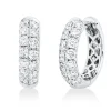 Pavé Creolen aus 750 Weißgold 28 Brillanten 0,82ct TW-VSI/SI 21,5x3,5mm