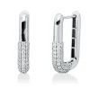 Pavé Creolen aus 750 Weißgold 144 Brillanten 1,17ct TW-VSI 21,1x4mm