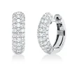 Pavé Creolen aus 750 Weißgold 106 Brillanten 1,41ct TW-VSI 16,5x4,9mm