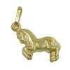 Pferd - Goldanhänger Anhänger 10x11mm Kettenanhänger aus 375 Gold Gelbgold Damen